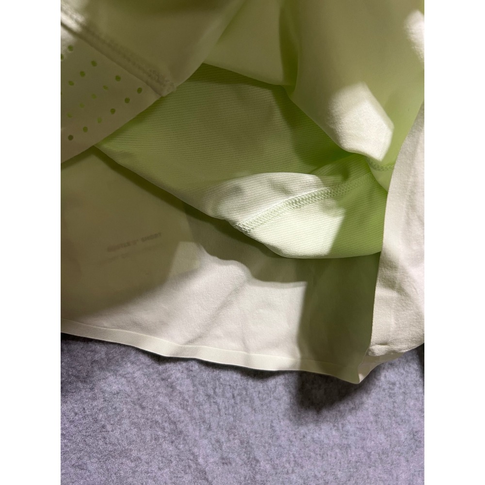 Athleta Hustle 3" Short Womens Small Pale Lime Green Running Athletic Shorts NWT - Picture 7 of 7